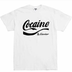 Crooks & Castles Men's Cocaine & Caviar Graphic Tee T-Shirt White Size Large